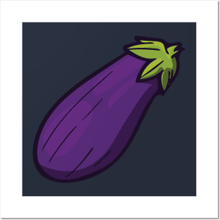 Purple Eggplant Posters and Art